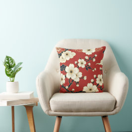 Blossom Nouveau | Elegante Blumenkunst Kissen