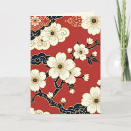 Blossom Nouveau | Elegante Florale Kunstkarte Karte