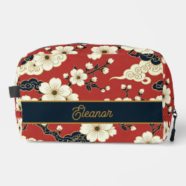 Blossom Nouveau | Elegante florale Toilettentasche Waschbeutel