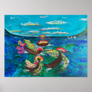 Blossom - Om Leinwand Malerei Poster