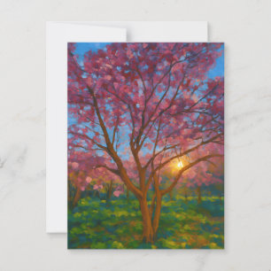 Blossom Radiance - verzauberte Forstkunst Postkarte