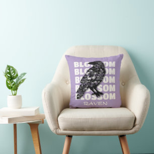 Blossom Raven – Blütenrabe Kissen