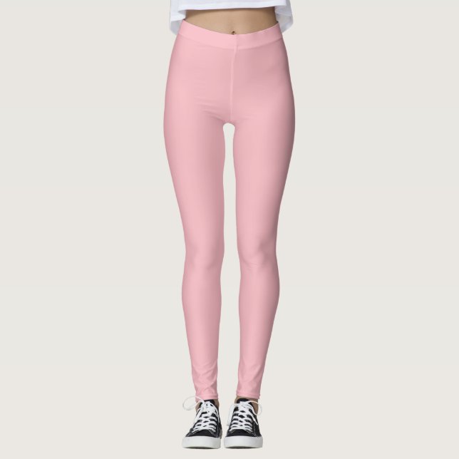 Blossom Rosa Farbe Leggings (Vorderseite)