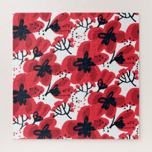 Blossom Rot: Abstraktes handGezeichnet Muster. Puzzle