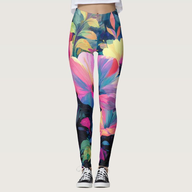 Blossom Rush Spring Blumengarten Leggings (Vorderseite)