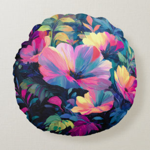 Blossom Rush Spring Blumengarten Rundes Kissen