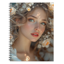 Blossom Seraph - Engel der Frühlingsgraue Notizblock