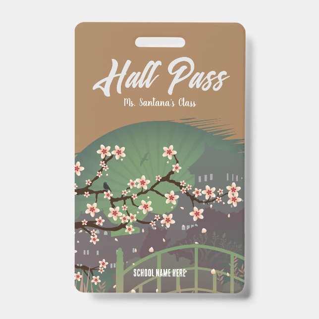 Blossom Sundown Hall Pass Abzeichen Ausweis (Vorderseite)