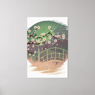 Blossom Sundown Leinwanddruck