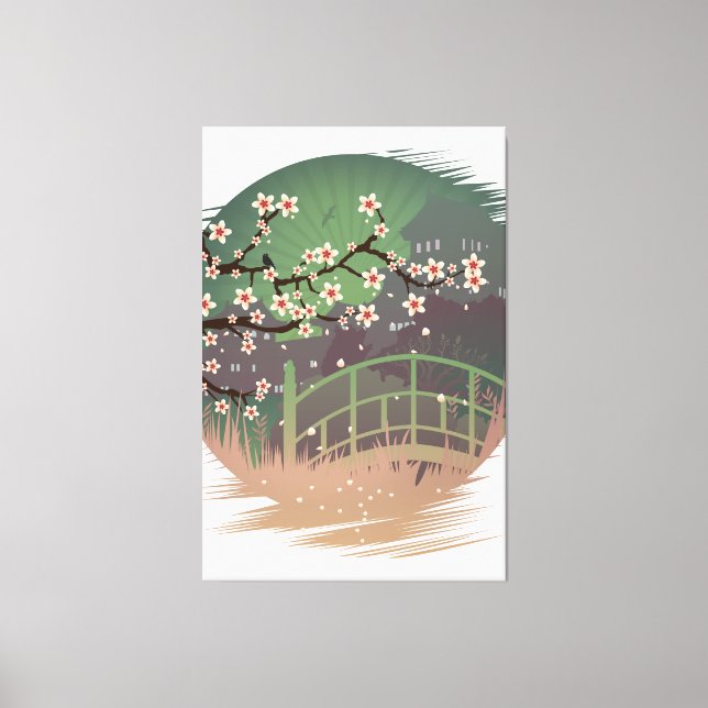 Blossom Sundown Leinwanddruck (Vorderseite)
