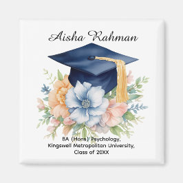 🎓Blossom & Tassel Abschlussbecher Magnet