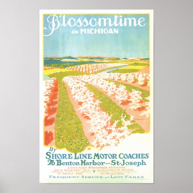 Blossom Time in Michigan Poster (Vorne)