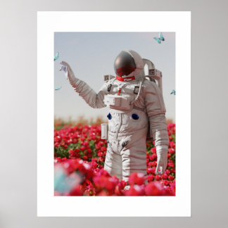Blossom und Astronaut Poster