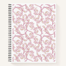 "Blossom Vine" Elegante Floralmuster-Papeterie Notizbuch