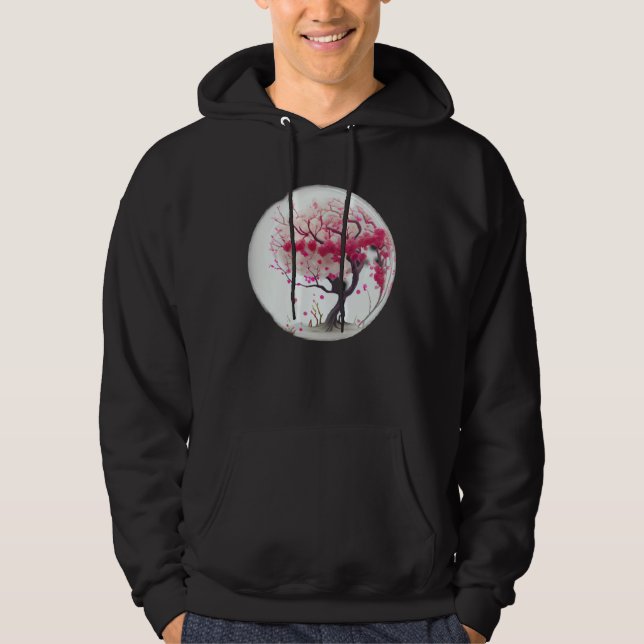Blossom with Confidence in this Cherry Blossom Pin Hoodie (Vorderseite)