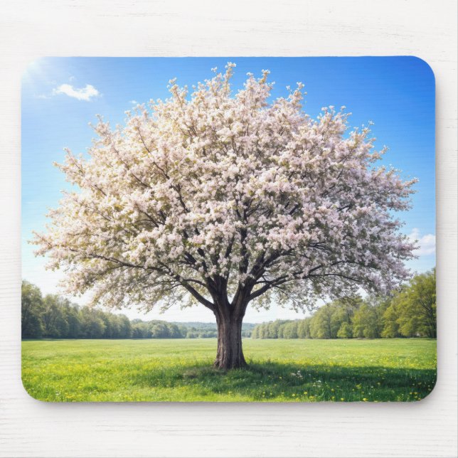 Blossoming Spring Apple Tree Mousepad (Vorne)