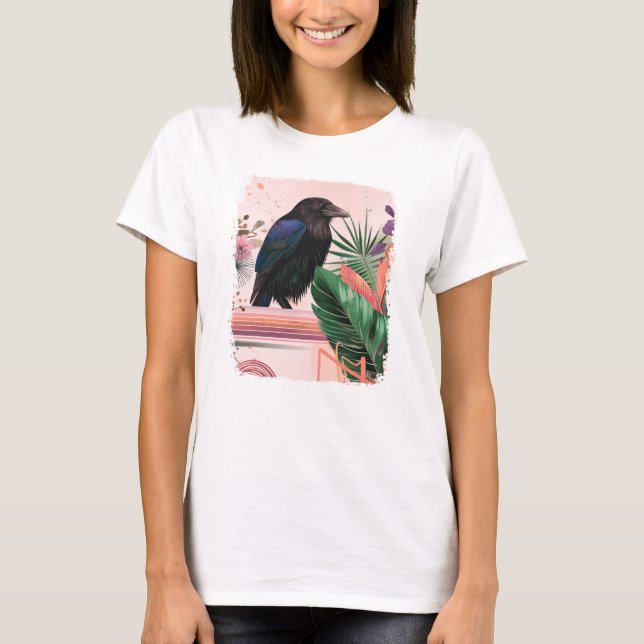 BlossomRaven in Tropical Garden T-Shirt (Vorderseite)