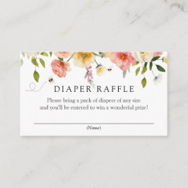Blossoms and Honey Diaper Raffle insert card