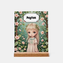 Blossoms Embrace Personalisiert Acrylschild