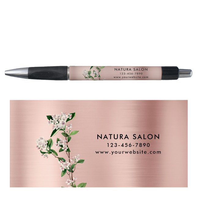 Blossoms Salon Business Promotional Rose Gold  Kugelschreiber (Blossoms Salon Business Promotional Rose Gold Pen)