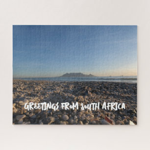 Blouberg Beach Table Mountain Ocean View Custom Puzzle