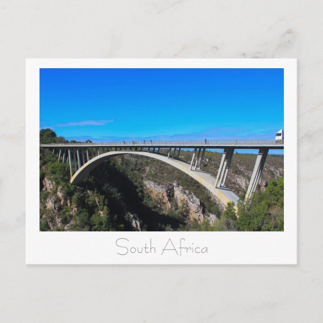 Bloukrans-Brücke Tsitsikamma Südafrika Postkarte (Vorderseite)