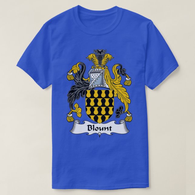 Blount Coat of Arms Familienwappen T-Shirt (Design vorne)
