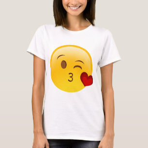 Blow a kiss emoji Aufkleber T-Shirt