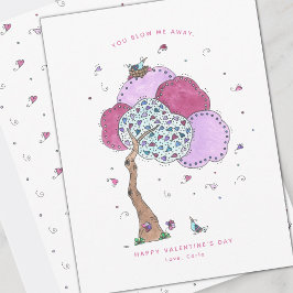 Blow Me Away Valentine Holiday Card Feiertagskarte