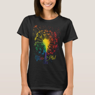 Blow Me Dandelion nur Tattoo Arrow Breathe Rainbo T-Shirt