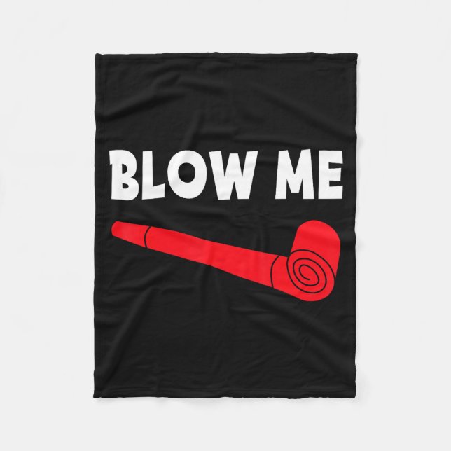 Blow Me Funny Couples Tee Valentine's Day Couple M Fleecedecke (Vorderseite)