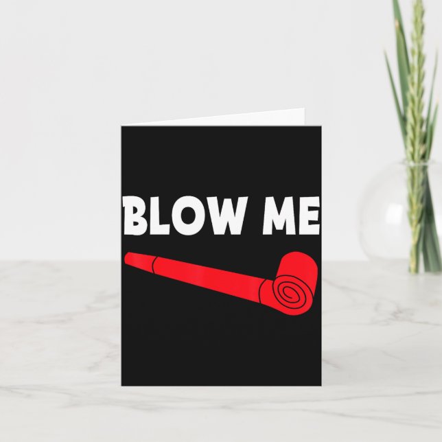 Blow Me Funny Couples Tee Valentine's Day Couple M Karte (Vorderseite)