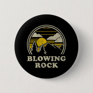 Blowing Rock North Carolina Nc T-Shirt Vintage Hik Button