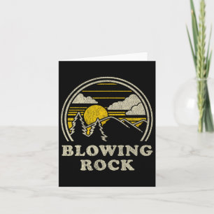 Blowing Rock North Carolina Nc T-Shirt Vintage Hik Karte