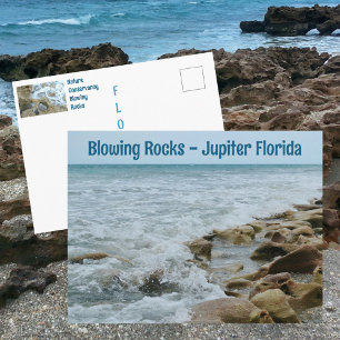 Blowing Rocks Conservancy Jupiter FL Fotografie Postkarte