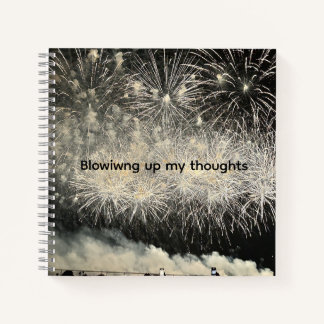 Blowing up my thoughts Journal Notizbuch