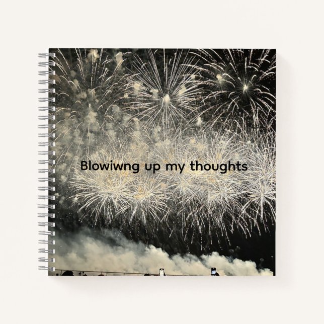 Blowing up my thoughts Journal Notizbuch (Vorderseite)