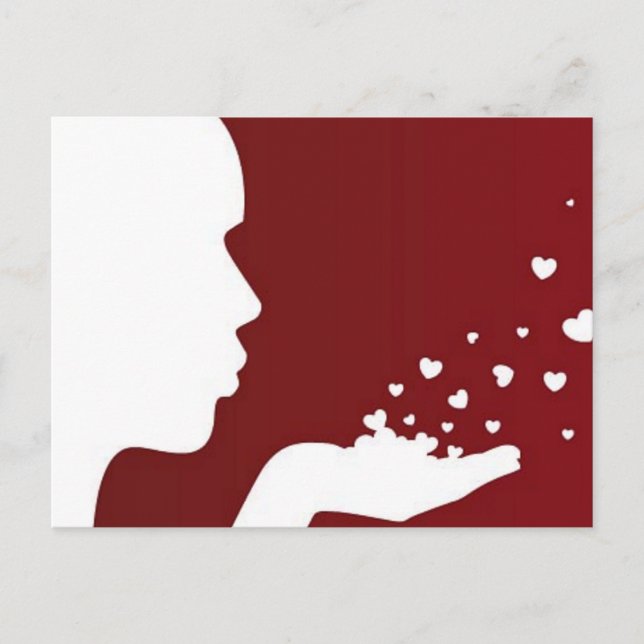 Blows Kisses Postkarte (Vorderseite)