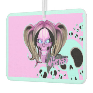 Blox3dnyc.com Wicked lady design. Rosa/Cyan. Autolufterfrischer