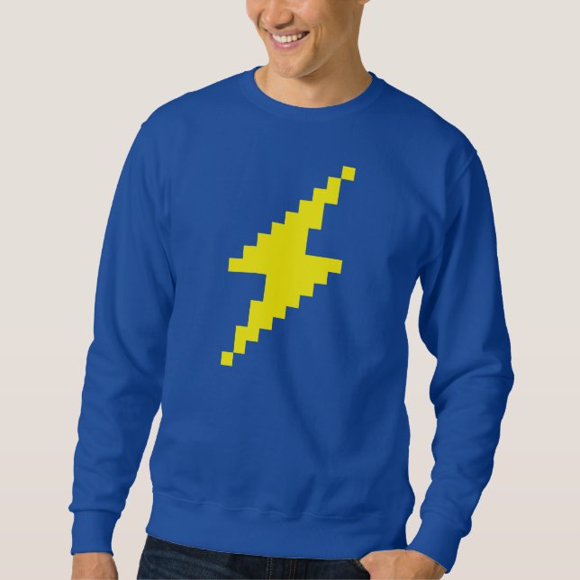 Bloxels Lightning Bolt Sweatshirt (Vorderseite)
