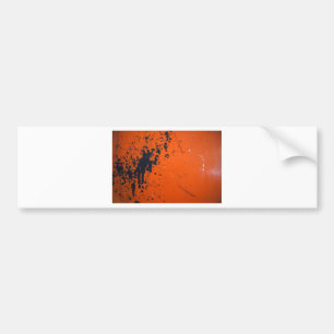 Blpaint splatter on orange autoaufkleber