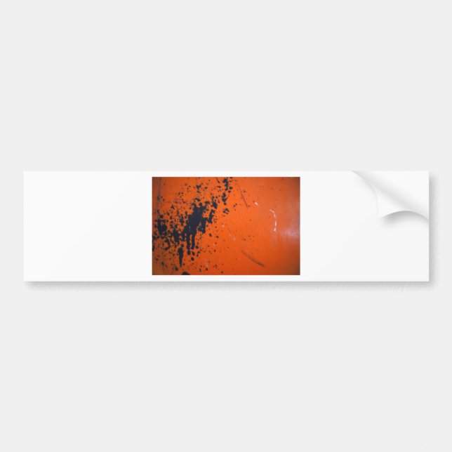 Blpaint splatter on orange autoaufkleber (Vorne)