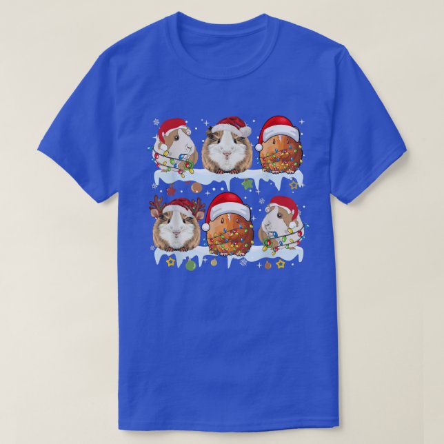 BLr1 Santa Guinea Weihnachten Weihnachten Frohe We T-Shirt (Design vorne)