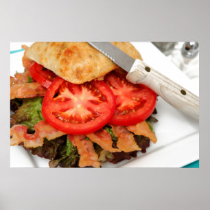 BLT auf einer Ciabatta-Rolle Poster