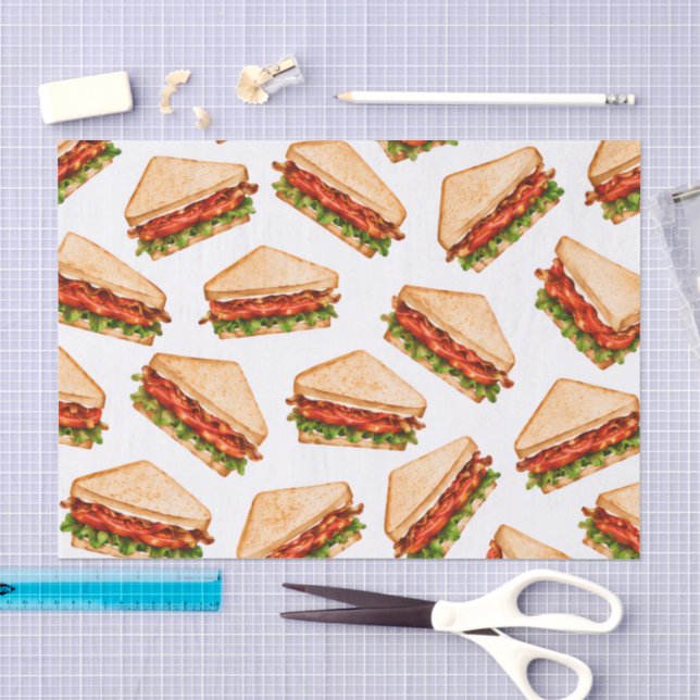 BLT-Sandwich Seidenpapier (Handwerk)