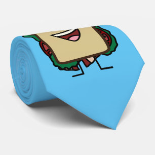 BLT Sandwich-Speck-Kopfsalat-und Krawatte