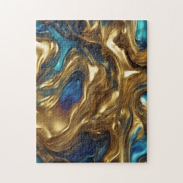 Blu & Gold - Puzzle (Vertikal)