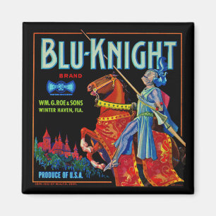 Blu Knight Fruchtetikett Magnet