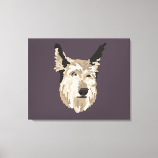 Blu Portrait Leinwand Kunst, Dichtung und Musik