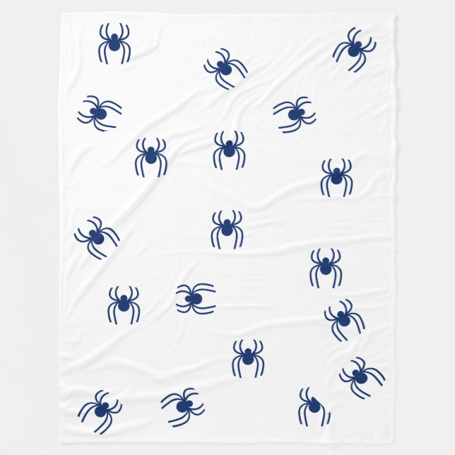 Blu spider fleecedecke (Vorderseite)